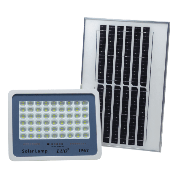 Refletor LED com Painel Solar Luo Lu-2160 400W Ip67 com Controle Remoto