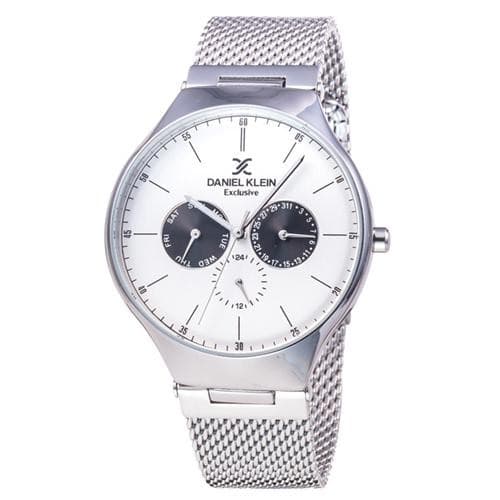 Relógio Analógico Daniel Klein Exclusive Dk11820-1 Masculino, Metal - Prata