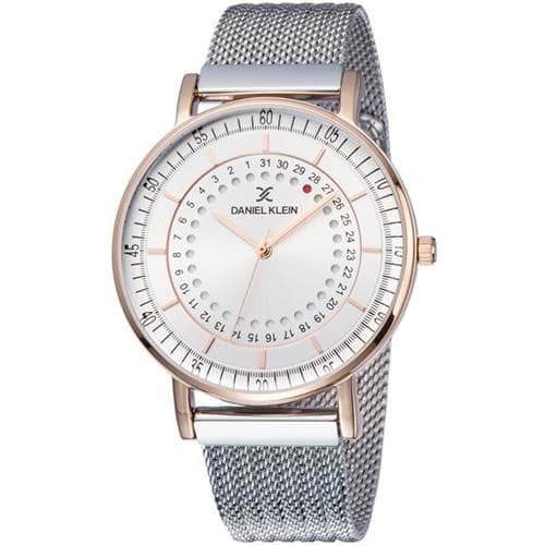 Relógio Analógico Daniel Klein Fiord Dk11830-2 Masculino Metal Prata Rosa Ouro