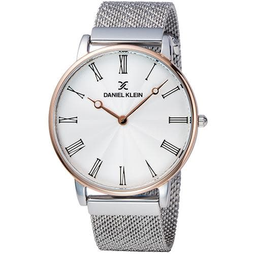 Relógio Analógico Daniel Klein Fiord Dk11886-4 Masculino, Metal - Prata e Rosa Ouro