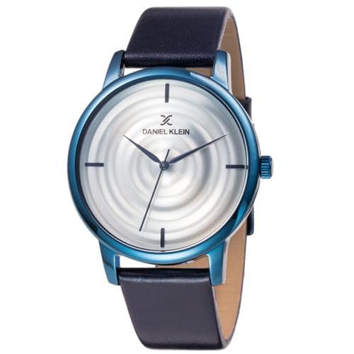 Relógio Analógico Daniel Klein Relojes Premium Dk11848-4 Masculino, Couro - Preto e Azul