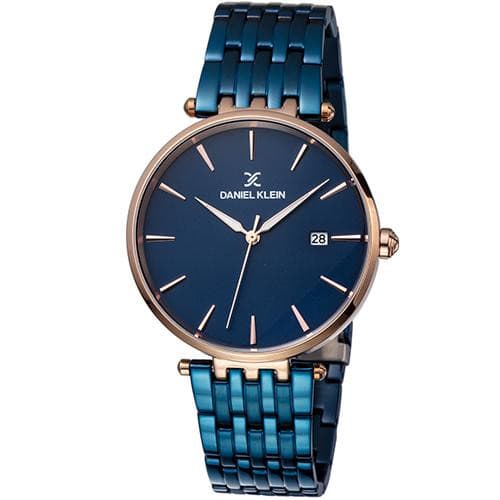Relógio Analógico Daniel Klein Premium Dk11888-6 Masculino Metal Azul Rosa Ouro