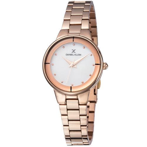 Relógio Analógico Daniel Klein Relojes Premium Dk11889-2 Feminino Metal Rosa Ouro