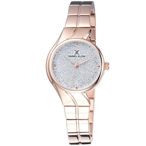 Relógio Analógico Daniel Klein Relojes Premium Dk11910-2 Feminino Pulseira de Aço Inoxidável Rosa Ouro