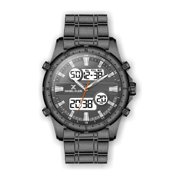 Relógio Analógico-Digital Masculino Daniel Klein Relojes D Time Dk.1.12329-3 Cinza
