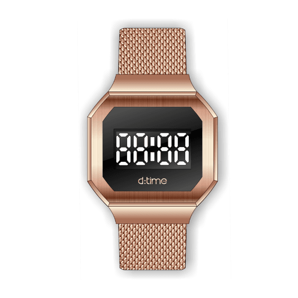 Relógio Analógico Daniel Klein Relojes D Time Dk.1.12367-2 Rosa Ouro