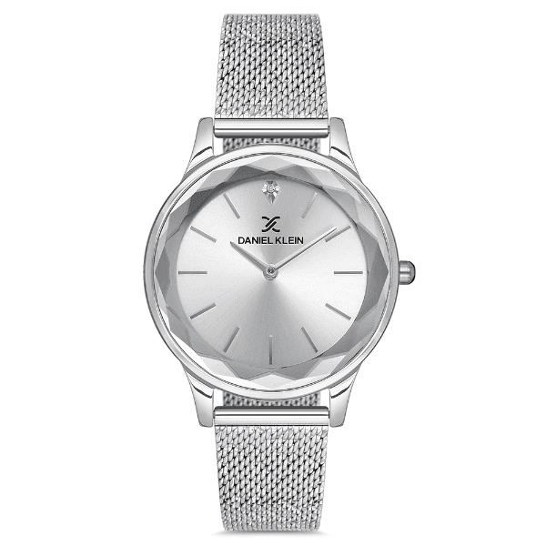 Relógio Analógico Feminino Daniel Klein Dk.1.12678-1 Premium Ladies Pulseira de Aço Inoxidável Prata