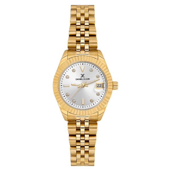 Relógio Analógico Feminino Daniel Klein Dk.6.14319-2 Premium Lady Pulseira de Aço Inoxidável Dourado