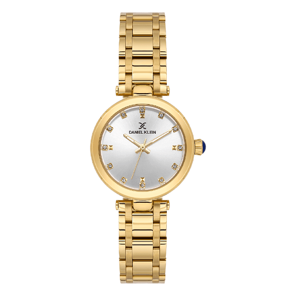Relógio Analógico Feminino Daniel Klein Dk.6.14320-2 Premium Lady Pulseira de Aço Inoxidável Dourado