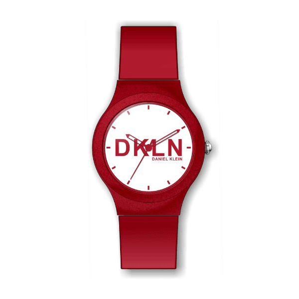 Relógio Analógico Daniel Klein Dkln Dk.1.12411-2 Vermelho
