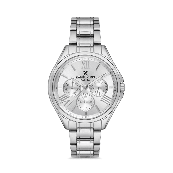 Relógio Analógico Daniel Klein Exclusive Dk.1.12523-1 Prata