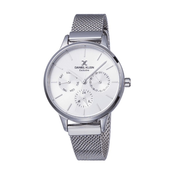 Relógio Analógico Feminino Daniel Klein Exclusive Dk12029-1 Prata