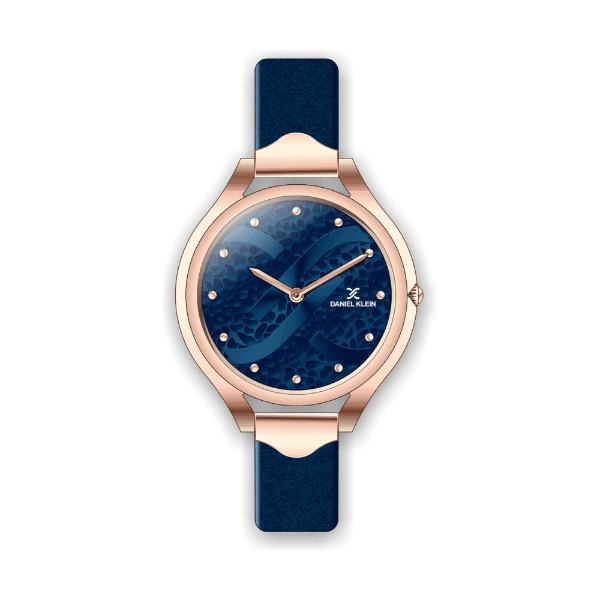Relógio Analógico Daniel Klein Relojes Premium Dk.1.12268-3 Rosa Ouro e Azul
