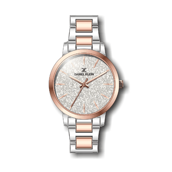 Relógio Analógico Daniel Klein Relojes Premium Dk.1.12288-4 Prata e Rosa Ouro