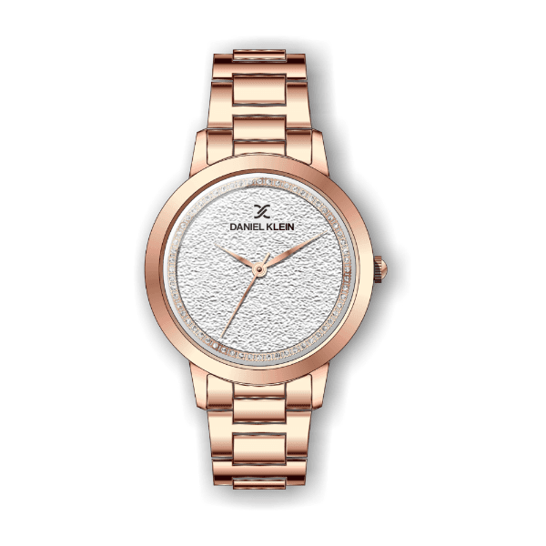 Relógio Analógico Feminino Daniel Klein Premium Dk.1.12310-2 Rosa Ouro