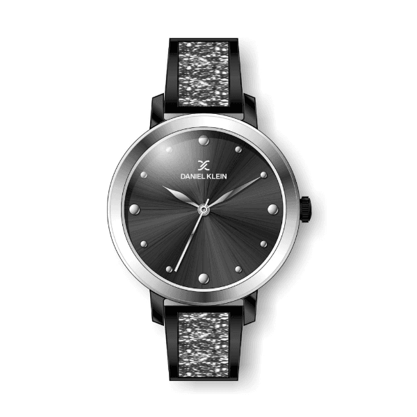 Relógio Analógico Daniel Klein Premium Dk.1.12450-5 Prata e Preto