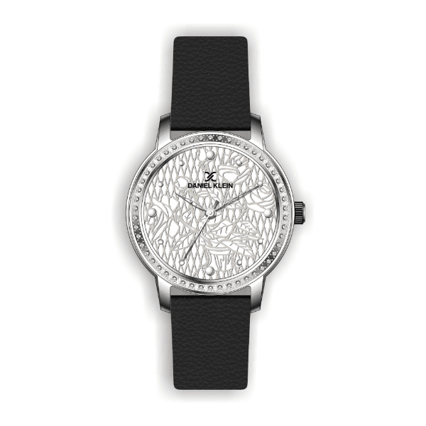 Relógio Analógico Daniel Klein Premium Dk.1.12498-1 Prata e Preto