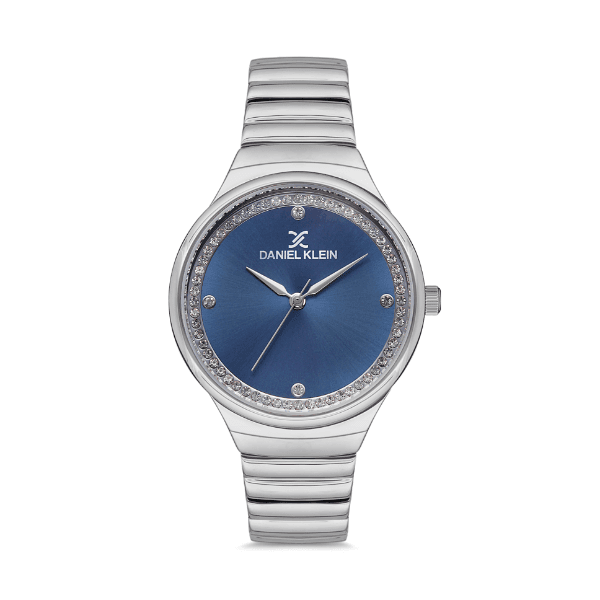 Relógio Analógico Daniel Klein Premium Dk.1.12522-6 Prata/Azul