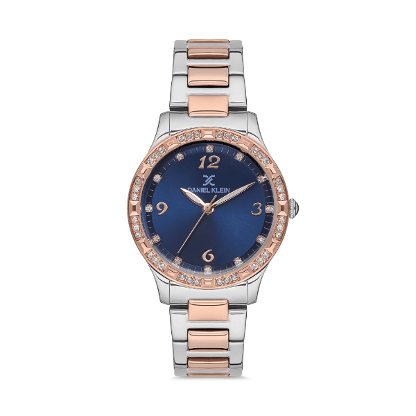 Relógio Analógico Daniel Klein Premium Dk.1.12526-6 Prata/Rosa Ouro