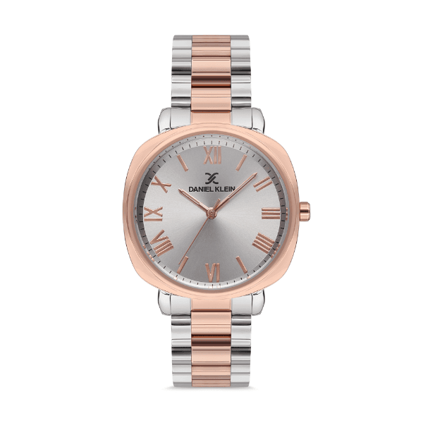 Relógio Analógico Daniel Klein Premium Dk.1.12527-3 Prata/Rosa Ouro