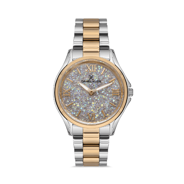 Relógio Analógico Daniel Klein Premium Dk.1.12528-3 Prata/Dourado