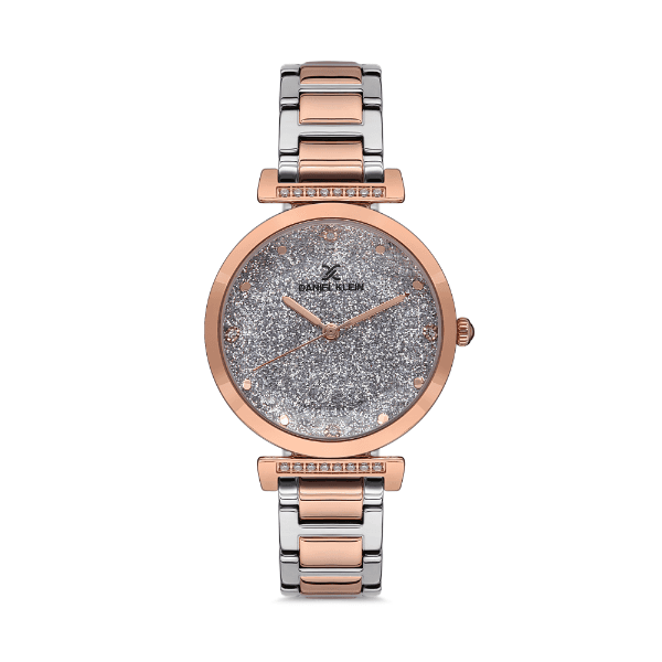 Relógio Analógico Daniel Klein Premium Dk.1.12536-4 Prata/Rosa Ouro