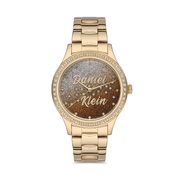 Relógio Analógico Daniel Klein Premium Dk.1.12538-3 Dourado