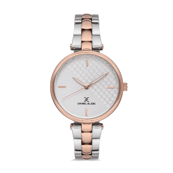 Relógio Analógico Daniel Klein Relojes Premium Dk.1.12556-3 Prata/Rosa Ouro