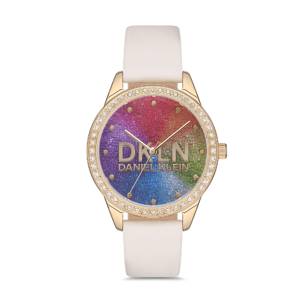 Relógio Analógico Daniel Klein Premium Dk.1.12562-3 Dourado/Rosa