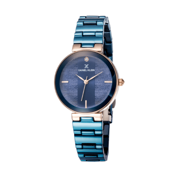 Relógio Analógico Daniel Klein Premium Dk11955-4 Azul/Rosa Ouro