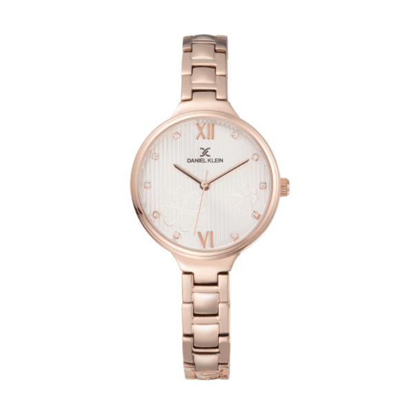 Relógio Analógico Daniel Klein Premium Dk11957-2 Rosa Ouro