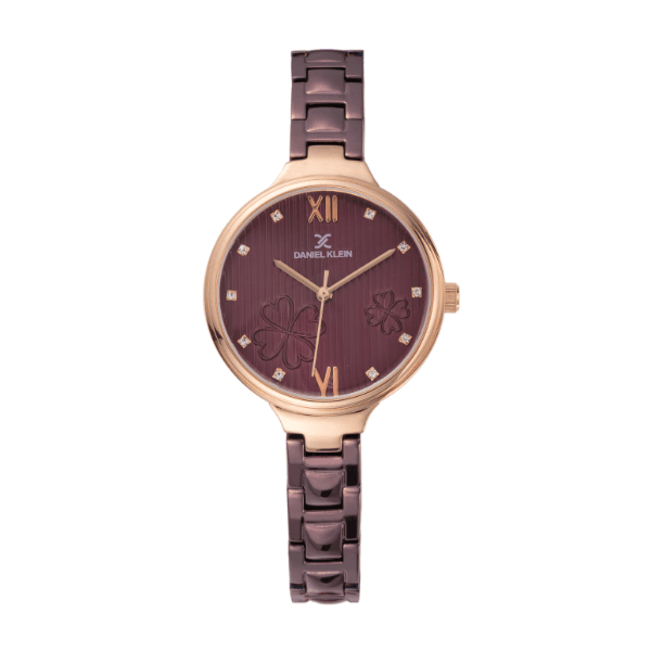 Relógio Analógico Daniel Klein Premium Dk11957-7 Lilás/Rosa Ouro