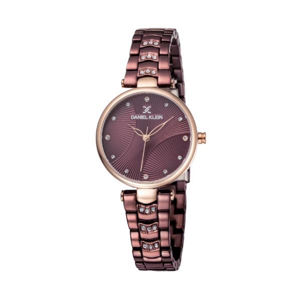 Relógio Analógico Daniel Klein Premium Dk11962-7 Roxo/Rosa Ouro
