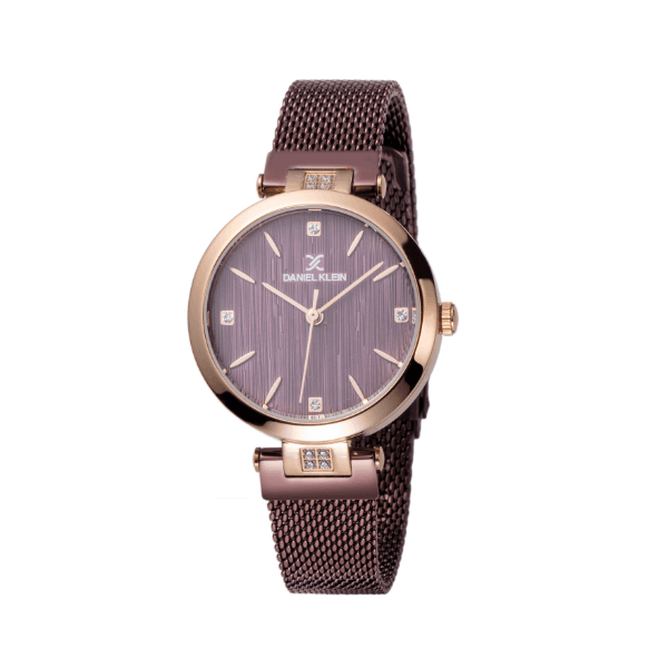 Relógio Analógico Daniel Klein Premium Dk11968-7 Roxo/Dourado