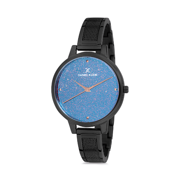 Relógio Analógico Daniel Klein Premium Dk12186-6 Preto e Azul Feminino