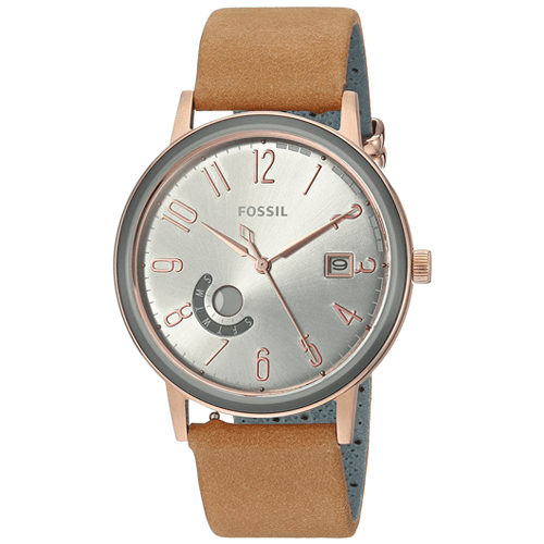 Relógio Analógico Fossil Vintage Es4266 Feminino, Couro - Marrom, Verde