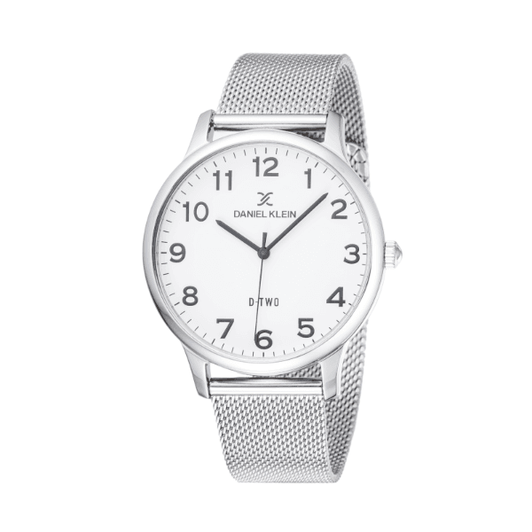Relógio Analógico Daniel Klein D-Two Dk11941-1 Prata/Branco