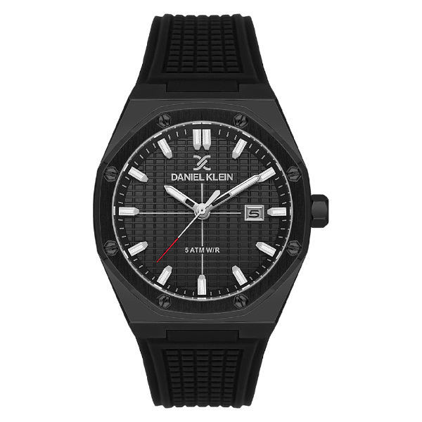 Relógio Analógico Masculino Daniel Klein Dk.1.14338-5 Premium Gents Pulseira de Silicone Preto