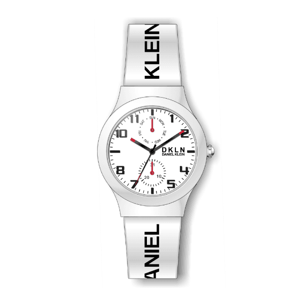 Relógio Analógico Daniel Klein Dkln Dk.1.12476-1 Branco