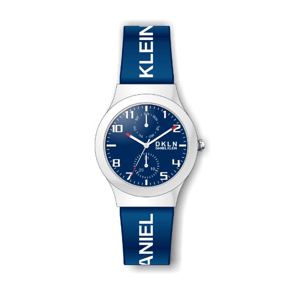 Relógio Analógico Daniel Klein Dk.1.12476-4 Branco e Azul