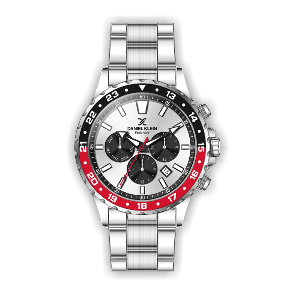 Relógio Analógico Daniel Klein Exclusive Dk.1.12333-1 Prata