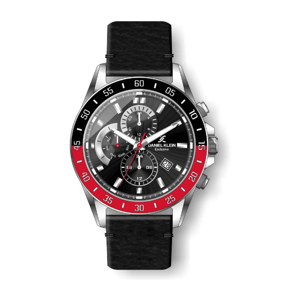 Relógio Analógico Daniel Klein Exclusive Dk.1.12455-1 Prata e Preto
