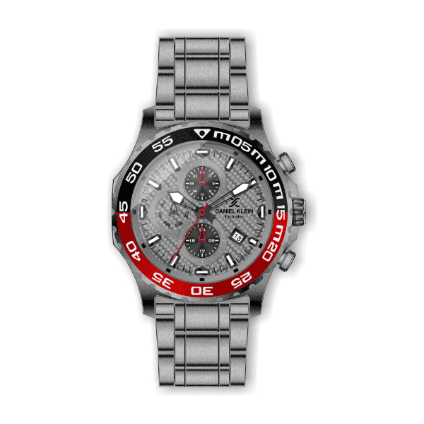 Relógio Analógico Daniel Klein Exclusive Dk.1.12472-5 Cinza