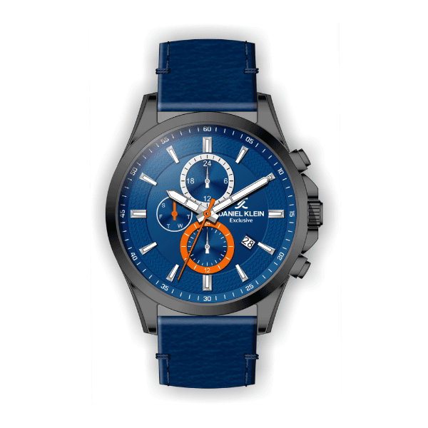 Relógio Analógico Daniel Klein Exclusive Dk.1.12486-4 Cinza e Azul