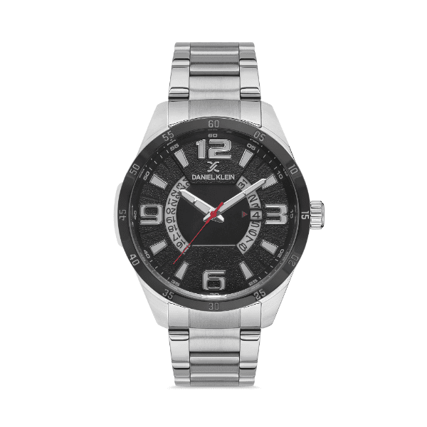 Relógio Analógico Daniel Klein Exclusive Dk.1.12586-2 Prata/Preto