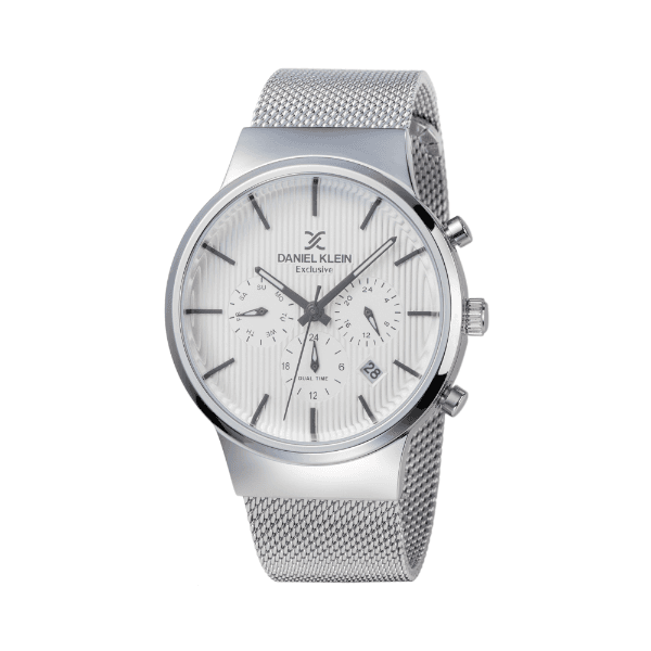 Relógio Analógico Masculino Daniel Klein Exclusive Dk11958-3 Prata