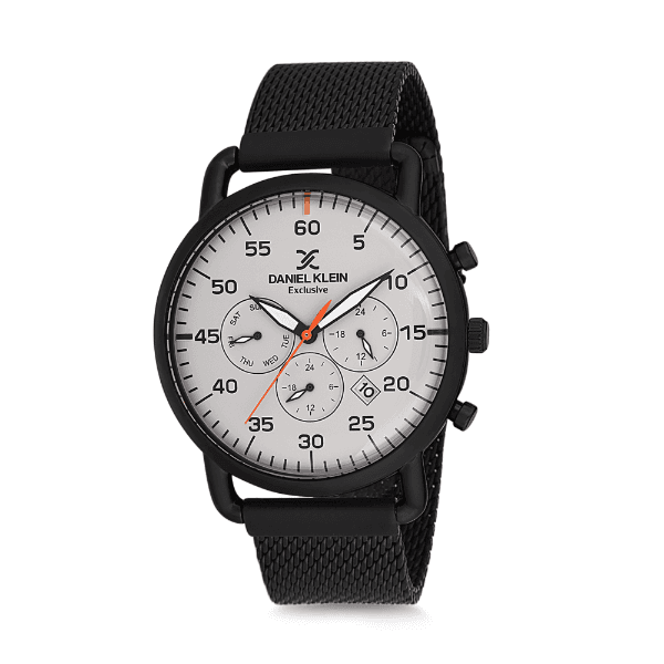 Relógio Analógico Masculino Daniel Klein Exclusive Dk12127-4 Preto