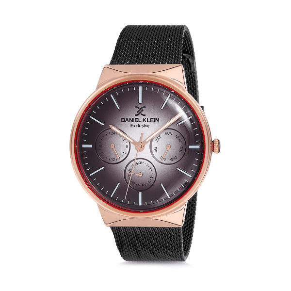 Relógio Analógico Masculino Daniel Klein Exclusive DK12132-2 - Preto e Dourado