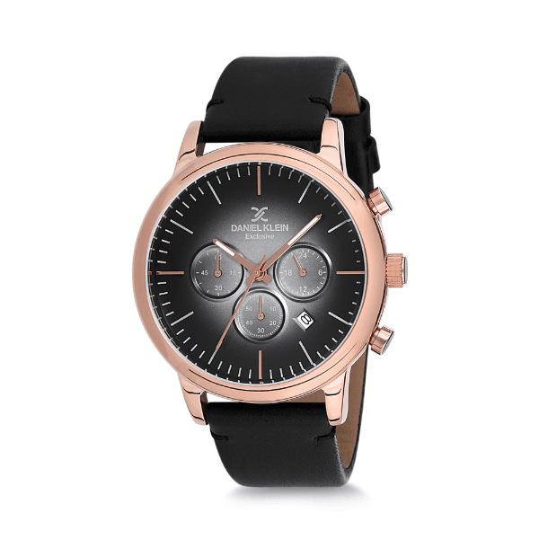 Relógio Analógico Daniel Klein Exclusive Dk12162-3 Preto e Rosa Ouro