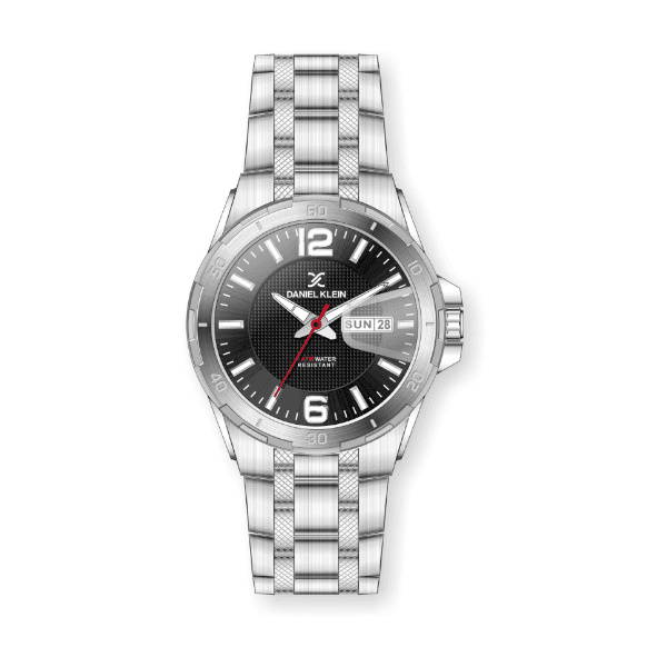 Relógio Analógico Daniel Klein Premium Dk.1.12380-2 Prata e Preto